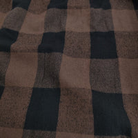 nest Robe ウールコットンリネンブロックチェックジャンパースカート 01244-1235 24AW ブラウン ブラック ネストローブ【中古】5-0228T♪