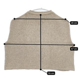 Atelier dantan Rude Wool Knit Vest 定価28600円 日本製 ウール ノースリーブニット ベスト ベージュ レディース アトリエダンタン【中古】5-1104T△