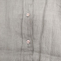 Spick and Span リネンビッグシャツ 金ボタン 長袖シャツ カーキ レディース スピックアンドスパン【中古】5-0503M∞