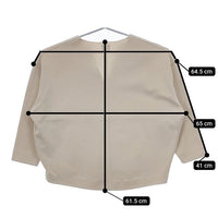 Spick and Span シルエットダンボールキーネックプルオーバー ブラウス カットソー ベージュ レディース スピックアンドスパン【中古】5-0417M∞
