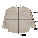 Spick and Span シルエットダンボールキーネックプルオーバー ブラウス カットソー ベージュ レディース スピックアンドスパン【中古】5-0417M∞