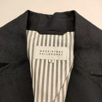 MACKINTOSH PHILOSOPHY リネン混 紺ブレ テーラードジャケット