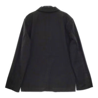 LENO H2101-JK001 2 BUTTON JACKET チノ コットン サイズ0 ジャケット ブラック レディース リノ【中古】5-0502M△