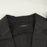 LENO H2101-JK001 2 BUTTON JACKET チノ コットン サイズ0 ジャケット ブラック レディース リノ【中古】5-0502M△