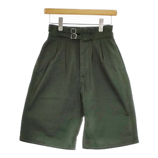 LENO グルカショートトラウザーズ ショートパンツ ハーフパンツ ショーツ グリーン レディース リノ【中古】5-0503S∞