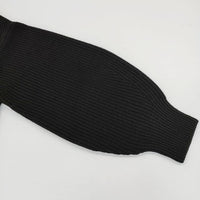 IENA 片畦ZIPハイネックプルオーバー ニット ウール セーター ニット ブラック レディース イエナ【中古】5-1002T∞