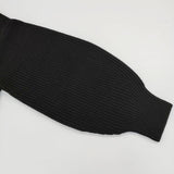 IENA 片畦ZIPハイネックプルオーバー ニット ウール セーター ニット ブラック レディース イエナ【中古】5-1002T∞
