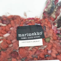 marimekko ウール ストール マフラー レッド 多色 レディース マリメッコ【中古】5-0925T◎