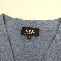 A.P.C. コットンニット カーディガン ライトブルー レディース アーペーセー【中古】5-0503M∞