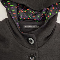 marimekko VILLIS ウール コート ブラック レディース マリメッコ【中古】5-1002T∞