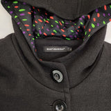 marimekko VILLIS ウール コート ブラック レディース マリメッコ【中古】5-1002T∞