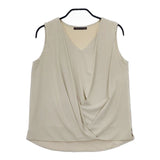 TITE IN THE STORE ノースリーブブラウス ガウチョパンツ セットアップ ベージュ レディース ティテインザストア【中古】5-0503M∞