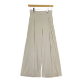 TITE IN THE STORE ノースリーブブラウス ガウチョパンツ セットアップ ベージュ レディース ティテインザストア【中古】5-0503M∞