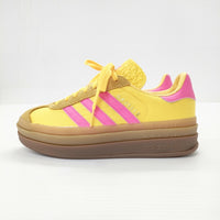 adidas Gazelle Bold 定価16500円 22cm IG4387 スニーカー イエロー ピンク レディース アディダス【中古】5-0419G◎