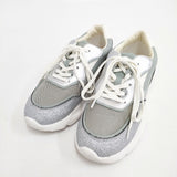 Lucida ルシーダ グリッター 35サイズ スニーカー グレー シルバー レディース【中古】5-1203G◎