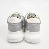 Lucida ルシーダ グリッター 35サイズ スニーカー グレー シルバー レディース【中古】5-1203G◎