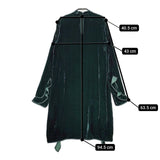 Rochas ベロア フリル ドレス イタリア製 ワンピース グリーン レディース ロシャス【中古】5-1002T∞