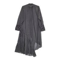 HYKE FD SQUARE PATTERN BOSOM DRESS 232-16191 008 サイズ2 ワンピース 23AW ブラック ホワイト レディース ハイク【中古】5-0311M♪