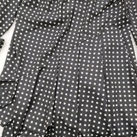 HYKE FD SQUARE PATTERN BOSOM DRESS 232-16191 008 サイズ2 ワンピース 23AW ブラック ホワイト レディース ハイク【中古】5-0311M♪