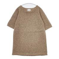 Toujours 半袖 ウール セーター ニット ベージュ レディース トゥジュー【中古】5-1002T∞