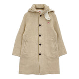 Danton ウールモッサロングコート JD-8457 サイズ34 コート ベージュ レディース ダントン【中古】5-1210A♪