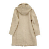 Danton ウールモッサロングコート JD-8457 サイズ34 コート ベージュ レディース ダントン【中古】5-1210A♪