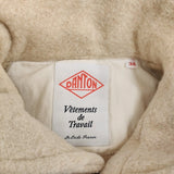 Danton ウールモッサロングコート JD-8457 サイズ34 コート ベージュ レディース ダントン【中古】5-1210A♪