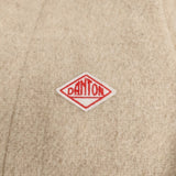 Danton ウールモッサロングコート JD-8457 サイズ34 コート ベージュ レディース ダントン【中古】5-1210A♪