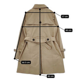 BURBERRY BLUE LABEL フード付き CRESTBRIDGE 三陽商会 1A36-132-42 サイズ38 トレンチコート ベージュ レディース バーバリーブルーレーベル【中古】5-1104T△