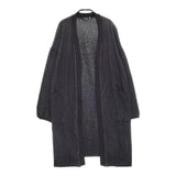 CAL.Berries USA製 羽織 サイズS ボタンレス ロング カーディガン ブラック レディース カルベリーズ【中古】5-0325M♪