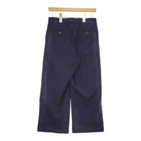 YAECA ストレートパンツ 裾ダブル 156051 サイズM パンツ ネイビー レディース ヤエカ【中古】5-0325M♪
