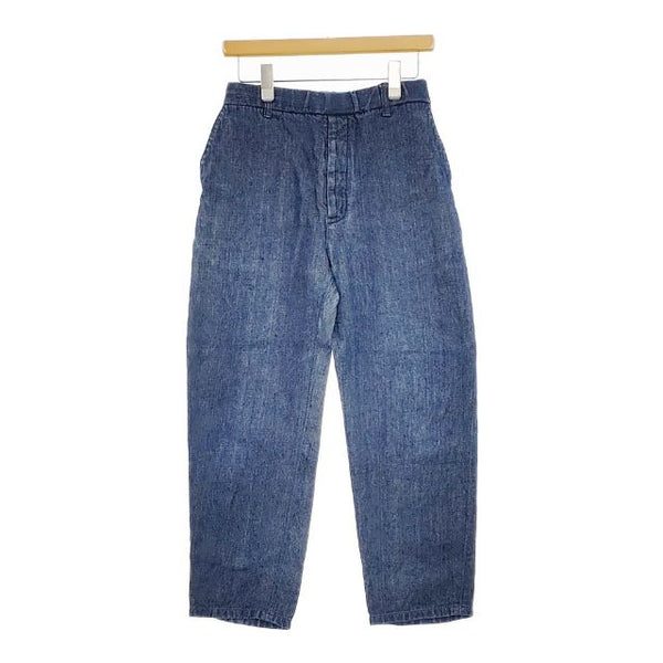 ARTS&SCIENCE Linen Easy pants リネンイージー デニム パンツ ブルー レディース アーツ&サイエンス【中古】5-0503M∞