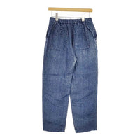 ARTS&SCIENCE Linen Easy pants リネンイージー デニム パンツ ブルー レディース アーツ&サイエンス【中古】5-0503M∞