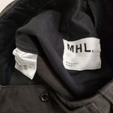 MHL. COTTON WOOL DRILL 595-2243502 定価30800円 サイズ1 コットンウール パンツ 22AW ダークグレー レディース エムエイチエル【中古】5-0325M♪