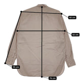 AURALEE WASHED FINX TWILL SHIRTS 定価27500円 A20AS03TN サイズ1 長袖シャツ グレージュ レディース オーラリー【中古】5-0328M♪