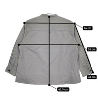 MHL. プルオーバーシャツ 製品染め 595-1253509 サイズ2 長袖シャツ 21AW グレー レディース エムエイチエル【中古】5-0325M♪