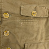 45R/45rpm 81010043 モールスキンの908リバーシブルジャケット 定価80300円 中綿 ジャケット オウド色 カーキ レディース フォーティーファイブアールピーエム【中古】5-1104T△