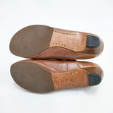 R.U. ワンストラップ レザー パンプス ブラウン レディース アールユー【中古】5-1203G◎