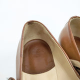 R.U. ワンストラップ レザー パンプス ブラウン レディース アールユー【中古】5-1203G◎