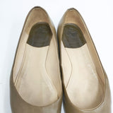 R.U. フラット レザー パンプス カーキ レディース アールユー【中古】6-0127G◎