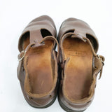 AURORA SHOES T-Strap ウエストインディアン サイズ6 1/2C シューズ・靴 ブラウン レディース オーロラシューズ【中古】5-1203G◎