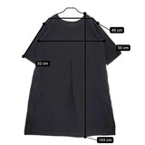 Lin francais d'antan コットン 七分袖 サンプル品 ワンピース ブラック レディース ランフランセダンタン【中古】5-0509M♪