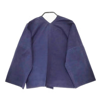 Lin francais d'antan コットン スナップボタン ノーカラージャケット ネイビー レディース ランフランセダンタン【中古】5-0506M♪