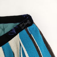 mina perhonen multistripe 定価57200円 va5050 スカート ライトブルー ホワイト ブラック レディース ミナペルホネン【中古】5-0928T△
