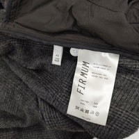 FIR MUM FR114PO コットン ウール グレンチェック サイズXS ワンピース チャコールグレー ブラック レディース フィルマム【中古】5-0928T△