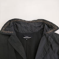 tricot COMME des GARCONS TO-C005 サイズM 衿レース コート AD2014 ブラック レディース トリココムデギャルソン【中古】5-0325M♪