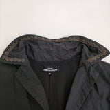 tricot COMME des GARCONS TO-C005 サイズM 衿レース コート AD2014 ブラック レディース トリココムデギャルソン【中古】5-0325M♪