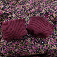 leur logette 01310 花柄ロングダウンコート サイズ1 ダウンコート ピンク レディース ルール ロジェット/ルル ロジェッタ【中古】5-0228A♪