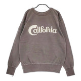 MIXTA California サイズS コットン プリント クルーネック スウェット グレー レディース ミクスタ【中古】5-0325M♪