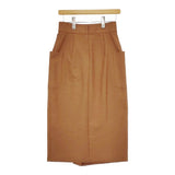 NOLLEY'S ラップ風タイトスカート サイズ36 定価14080円 8-0040-3-06-002 ロングスカート ブラウン レディース ノーリーズ【中古】5-0506M♪